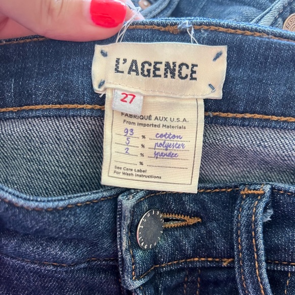 L’AGENCE Size 27 Pre-Owned Excellent Condition High Line Jeans In Monrovia - Picture 6 of 7